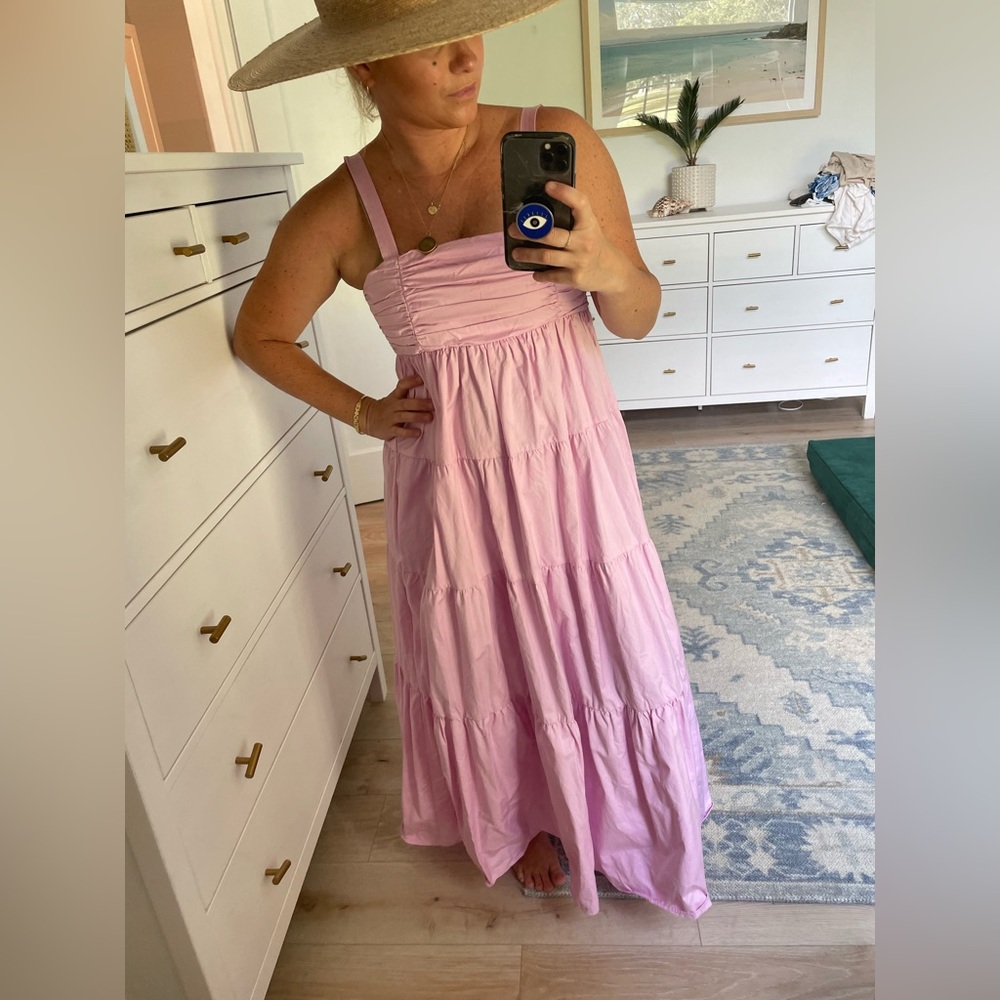 Pink Zara maxi dress